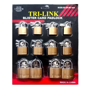 FEIHUAN Factory Safe Lock Candado Atomic Cross Key Brass Painted Iron Padlock Candados Pad Locks
