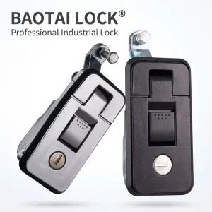 FS2310 Zinc Alloy Compression Panel Latch Push Button Flat Lever Lock For Industrial Cabinet