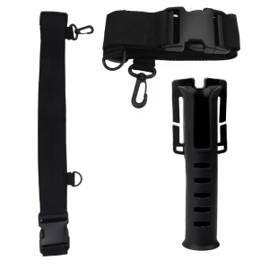 FTK Fishing Rod Holder Belt Buckle Adjustable Hook with Lock Portable 70cm 135cm Fishing Equipment