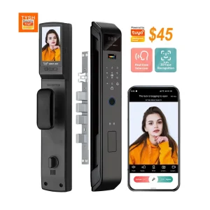 Face Recognition Camera Smart Lock Outdoor Electronic Fingerprint App WiFi Remote Unlock Digital Door Lock