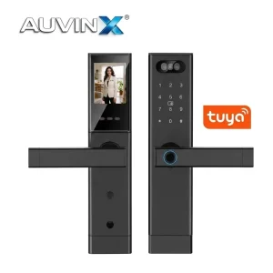Face Recognition Door Lock with WiFi, Camera Screen, Password, and IC Card for Apartments and Offices