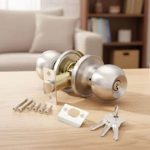 Factory Custom Cylindrical Door Lock with 3 Keys, 70/60mm, for Entrance Doors