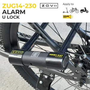 Factory Direct 120dB Alarm Bike U Lock, Hardened Steel, IP67 Waterproof