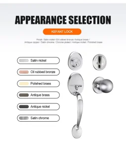 Factory Direct Large Handle Mechanical Door Lock for Indoor Living Rooms and Bedrooms
