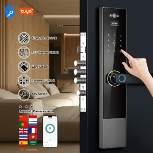 Factory Direct P30 Home Intelligent Electronic APP Digital Password Fingerprint Safe Remote Cat Eye Control Smart Door Lock