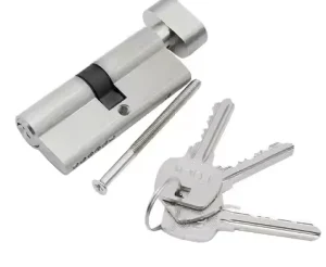 Factory Direct Supply 70mm Brass Euro Profile Lock Cylinder with Peanut Knob