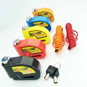 Factory Motorcycle Anti theft Lock Motorcycle Disc Brake Alarm Lock With Reminder Rope