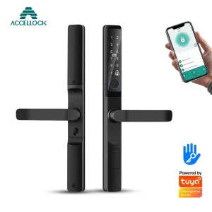 Factory Narrow Smart Door Lock for Sliding Door Slim Key Lock Security Supplier Customizable Wood Door SDK
