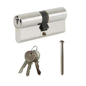 Factory Price Euro Cylinder Lock 70mm Solid Brass Door Lock Core KA MK System Support Anti Drill Security Lock Cylinder