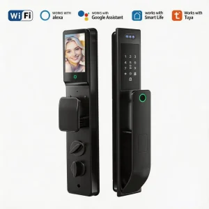 Fingerprint Electronic Smart Front Door Lock with WiFi and 3D Face Recognition