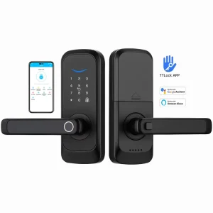 Fingerprint Password Smart Digital Door Lock WiFi App BLE Key Card RFID Electronic Door Lock