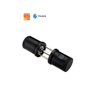 Fingerprint Round Knob Electronic Door Lock with WiFi and App Control for Wood and Aluminum Doors