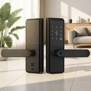 Fingerprint Wi-Fi Card Keyless Code Smart Door Lock for Home and Apartment