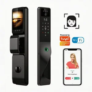 Fingerprint and Password Electronic Smart Door Lock with Voice and Video Call