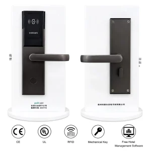 Fire-Resistant High-Impact SUS304 Hotel Door Lock System with NFC Smart Card Access for Hotels ANSI Standard