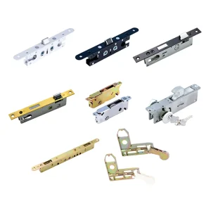 Flat Sheets Sliding Roller Pulley Double Tongue Mortise Lock Dual Point Hardware Accessories for Door Window