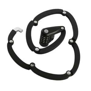Foldable Combination Steel Bicycle Chain Lock