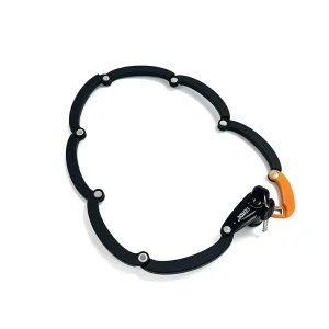 Foldable Multi-Section Bicycle Chain Lock with Key