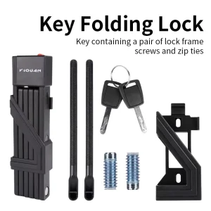 Folding Lock with Keys for Bicycles