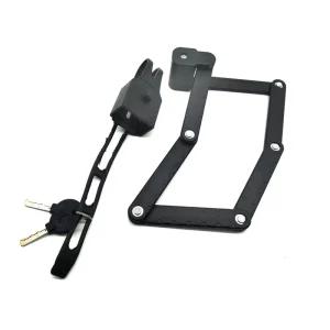Folding Steel Bicycle Lock for E-Bikes and Mountain Bikes
