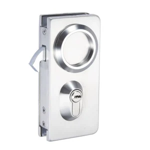 Frameless Glass Door 10-12mm Stainless Steel Central Lock For Double Side Swinging Door