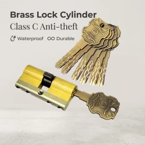 Full Range of Specifications 95 Pure Copper Material Waterproof Durable C level Bass Cylinder for Door Lock