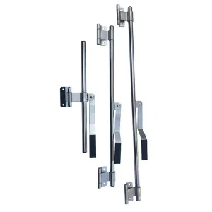Full Set Container Door Lock Kit with Sliding Door Stay Custom Length for Box Truck & Cargo Trailer