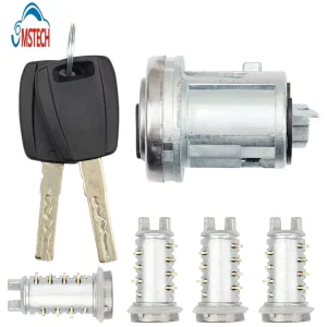 Full Set Lock Cylinder for SIP22 Blade 2pcs ABS Key Auto Milling Modified Door Lock Kit