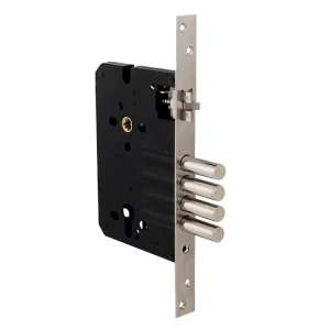 Full Stainless Steel Latch Double Cylinder Gear Structure Armored Mechanical Door Lock