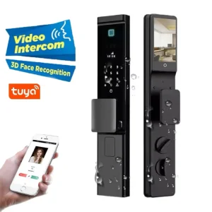 Fully Automatic Electronic Smart Lock Tuya WiFi App Remote Visible Camera Monitor Security Waterproof Door Lock