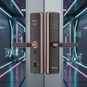 Fully Automatic Fingerprint Smart Electronic Door Lock, Waterproof