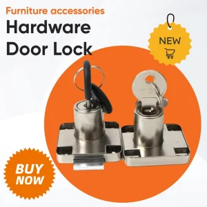 Furniture Locks for Home and Office Zinc Alloy Chrome Nickel Finish