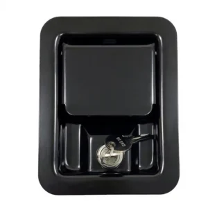 GL 12131 Industrial Electric Panel Cabinet Lock with Key Black Coated Generator Canopy Door Lock