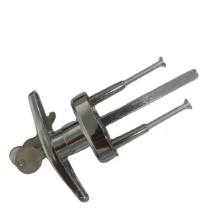 Garage Door Handle Lock Chrome-Plated Manual Keyed Lock