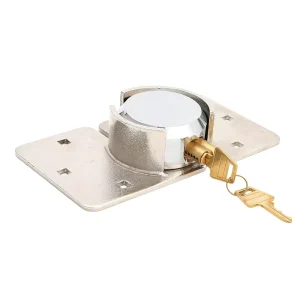 Garage Door Hidden Snap Lock 73mm Hockey Puck Padlock Solid Steel Anti Theft Lock with Complete Fixing Hardware