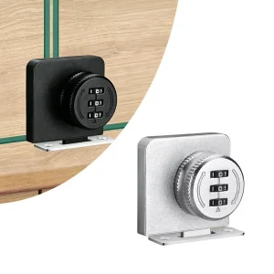 Glass Door Double Door Combination Cabinet Lock for Wardrobe Showcase Furniture
