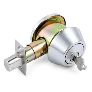 Grade 2 Deadbolt Lock Mechanical Door Lock Satin Chrome Thumb Turn