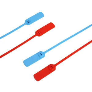 Green Blue Plastic Security Seals with Qr Code Barcode serial Number for Trucks cargo