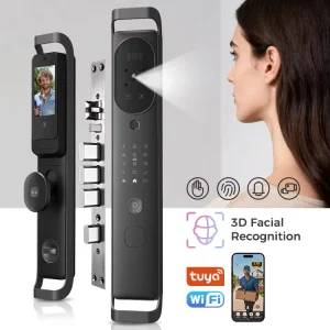 H10 Smart Door Lock with Dual Camera, Video Intercom, Palm Vein and 3D Face Biometric Recognition