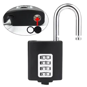 HB52 Industrial Combination Padlock 50mm Size 8mm Shackle Waterproof Anti Theft Lock for Factory and Garage