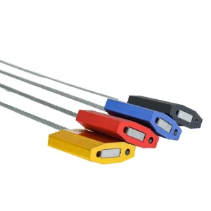 HS CS3002 Aluminum Alloy Cable Security Seals 3KN Pull Force Metal Lock For Container Door Anti Theft Tamper Evident