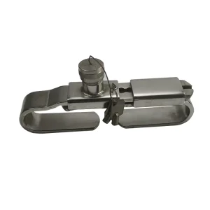Hardened Steel Container Lock with 2 Keys Maximum Security Door Padlock for Semi Trailers and Containers Barrier S