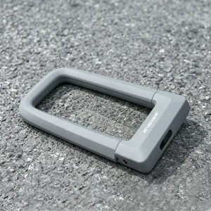 Hardened Steel U-Lock with Silicone Cover and Cable Chain for E-Bike