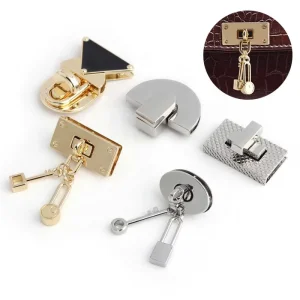 Hardware Accessories Metal Bag Press Lock Alloy Turn Twist Lock for Women Bag
