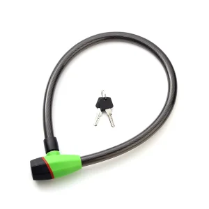 Heavy-Duty Bicycle Cable Lock with 2 Keys