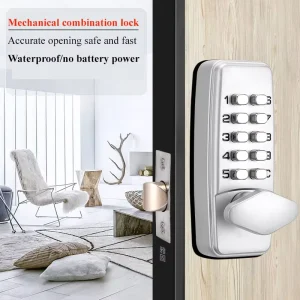 Heavy Duty Commercial Mechanical Code Lock Zinc Alloy Keypad Door Lock for Warehouse Gate Storage