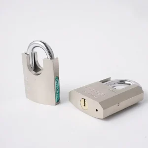 Heavy Duty Square Iron Padlock High Security Shutter Lock for Shop Warehouse Garage Anti Drill Keyed Padlock Factory Direct