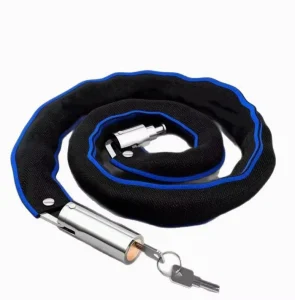 Heavy Duty Steel Electric Bike Lock Anti-Theft Bicycle and Motorcycle Chain Lock with Keys Security Keyed Bike Lock