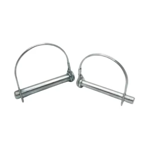 Heavy Duty Zinc Plated Carbon Steel D Ring Lock Pin Quick Release Safety Pin for Trailer and Truck Body Parts