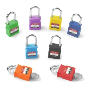 HiLink 25mm Short Steel Shackle Safety Padlock Multicolor High Strength Anti Theft Security Lock Key for Industrial